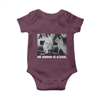 No Human Is Illegal Baby Onesie Funny Cat Anti ICE Meme