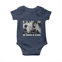 No Human Is Illegal Baby Onesie Funny Cat Anti ICE Meme