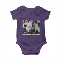 No Human Is Illegal Baby Onesie Funny Cat Anti ICE Meme