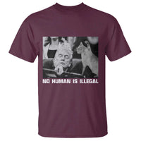 No Human Is Illegal T Shirt Funny Cat Anti ICE Meme