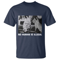 No Human Is Illegal T Shirt Funny Cat Anti ICE Meme
