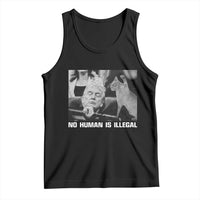 No Human Is Illegal Tank Top Funny Cat Anti ICE Meme
