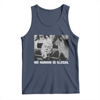 No Human Is Illegal Tank Top Funny Cat Anti ICE Meme