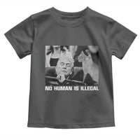 No Human Is Illegal Toddler T Shirt Funny Cat Anti ICE Meme
