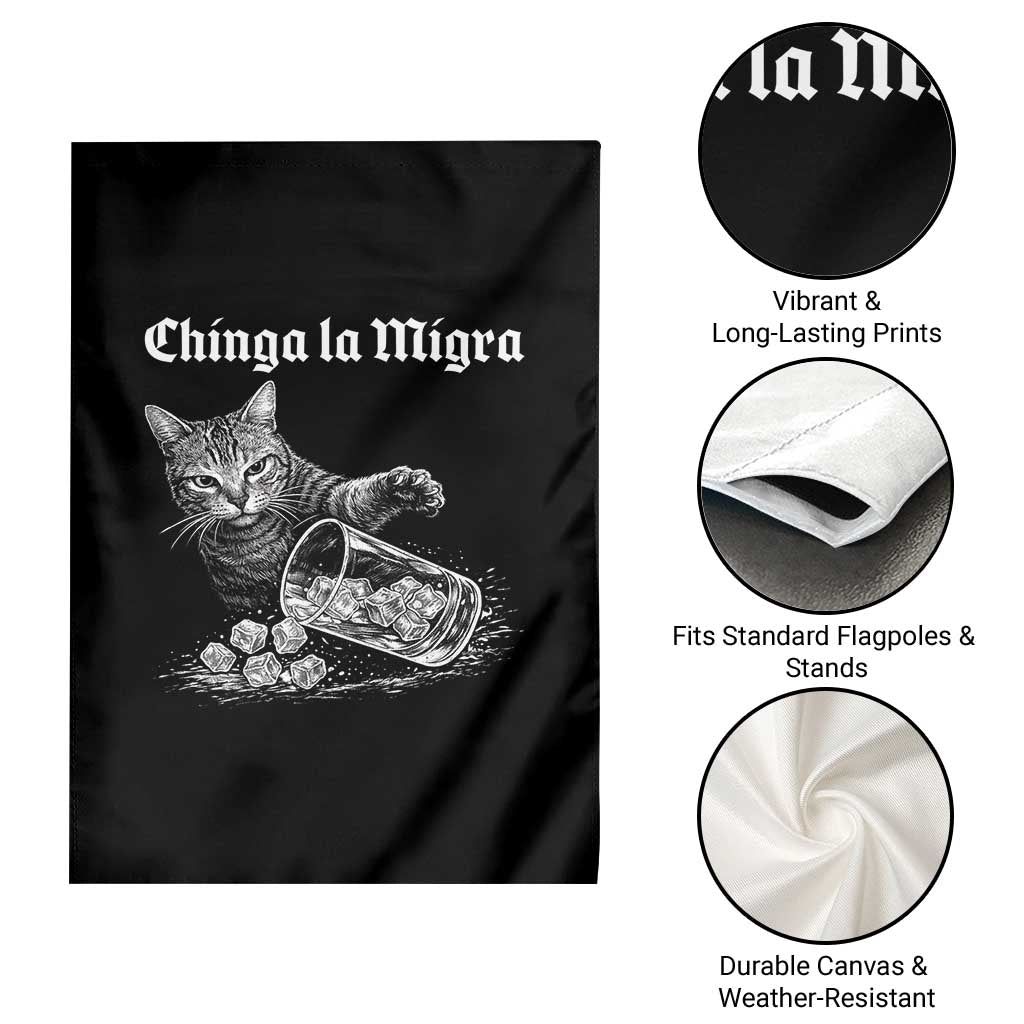 Funny Cat Anti ICE Meme Garden Flag