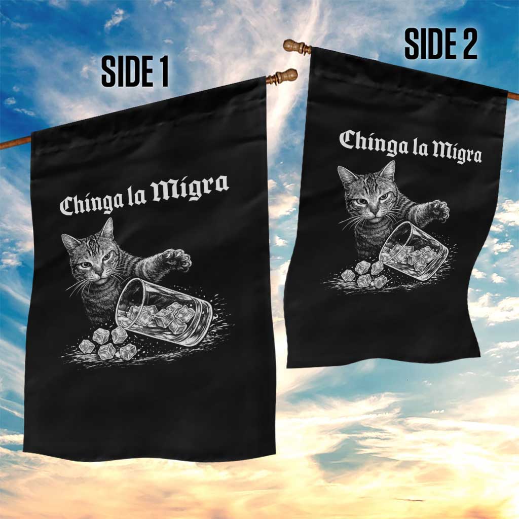 Funny Cat Anti ICE Meme Garden Flag