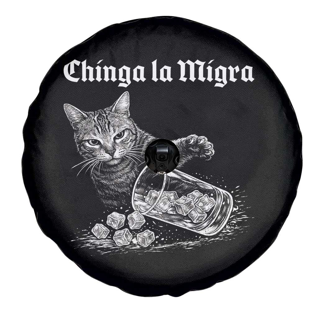 Funny Cat Anti ICE Meme Spare Tire Cover