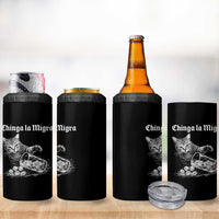 Funny Cat Anti ICE Meme 4 in 1 Can Cooler Tumbler