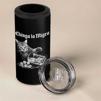 Funny Cat Anti ICE Meme 4 in 1 Can Cooler Tumbler