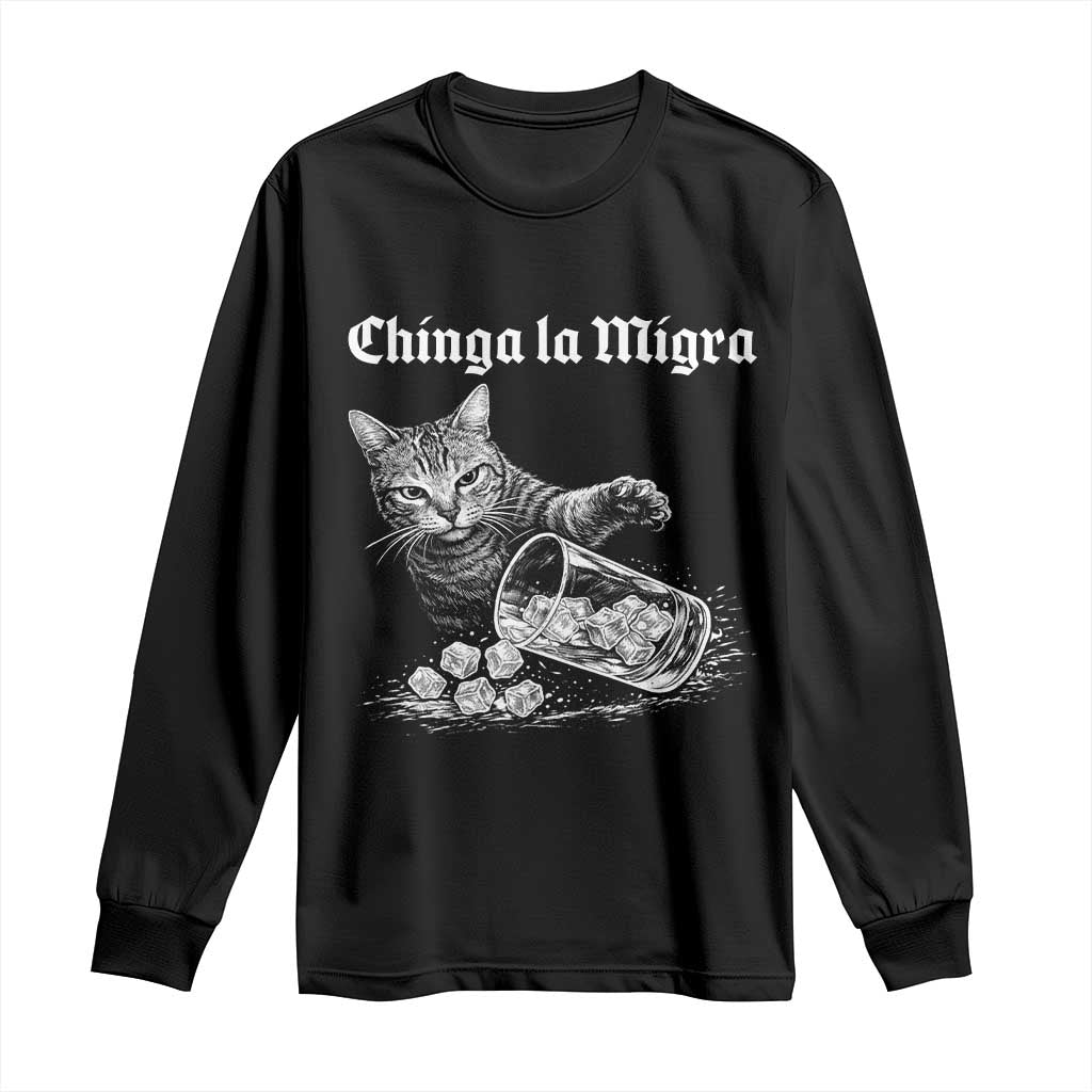 Funny Cat Anti ICE Meme Long Sleeve Shirt