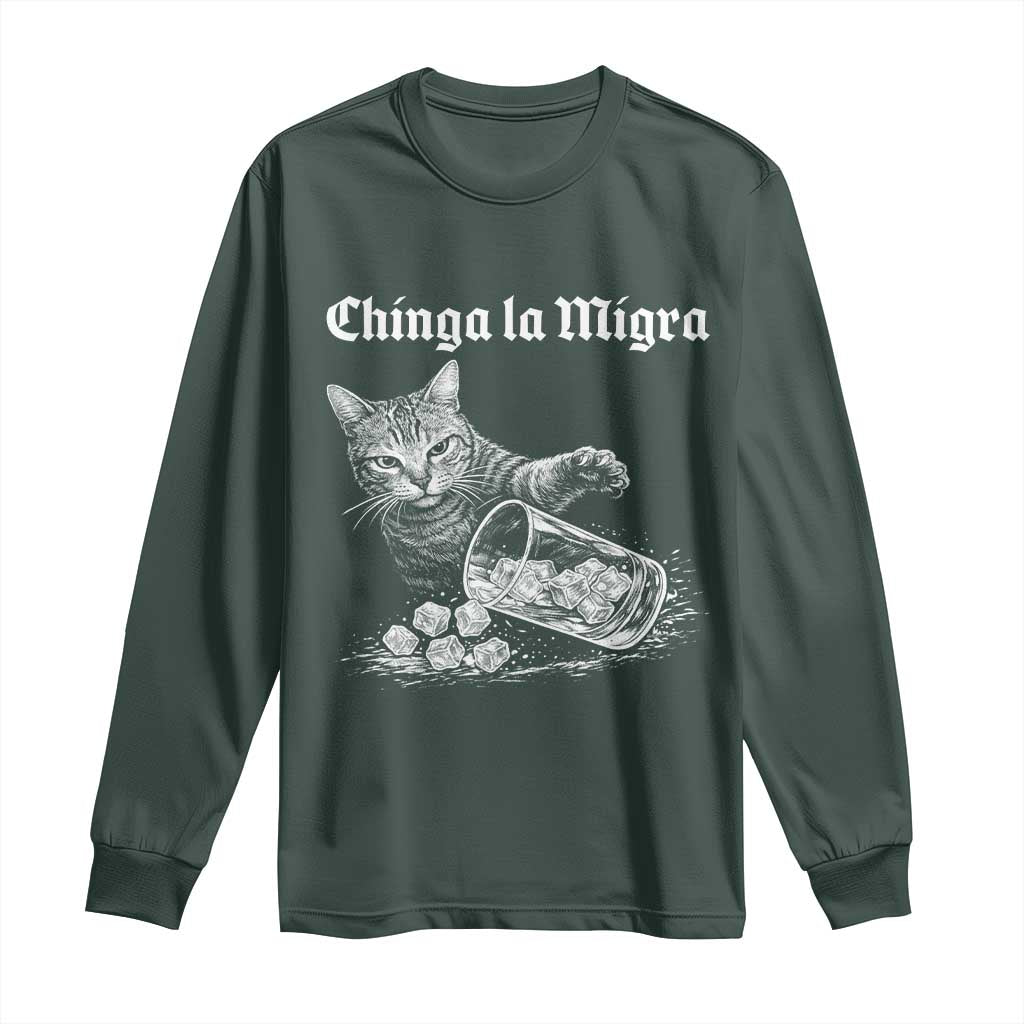 Funny Cat Anti ICE Meme Long Sleeve Shirt