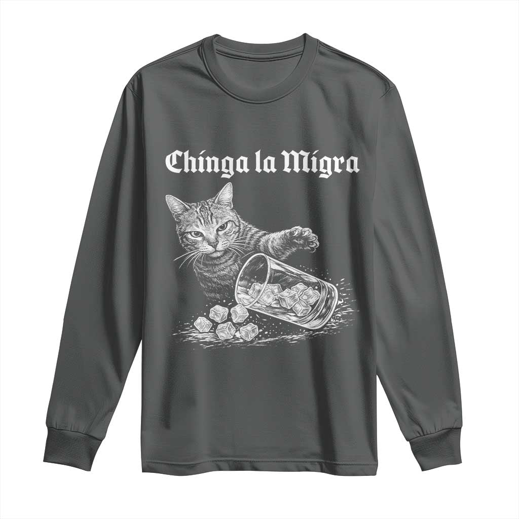 Funny Cat Anti ICE Meme Long Sleeve Shirt