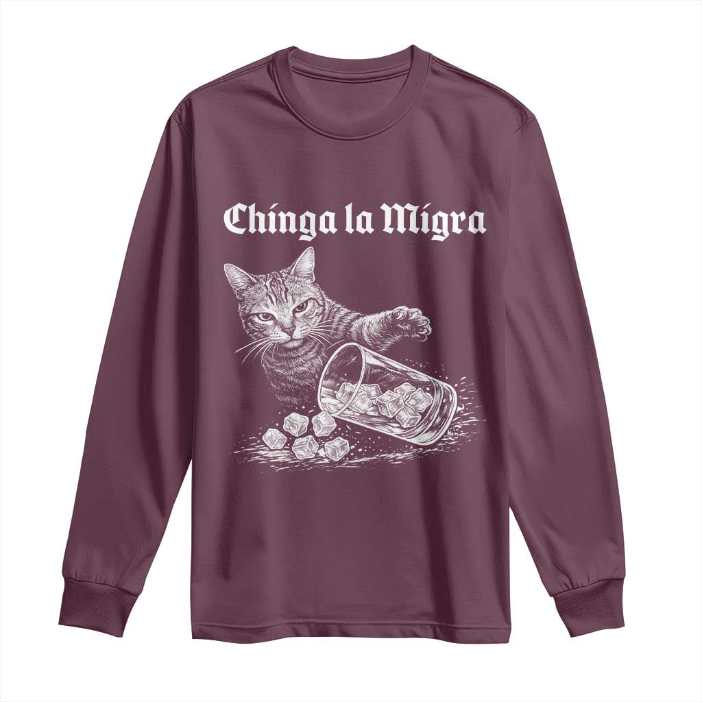 Funny Cat Anti ICE Meme Long Sleeve Shirt