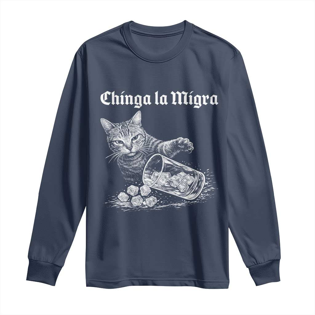 Funny Cat Anti ICE Meme Long Sleeve Shirt