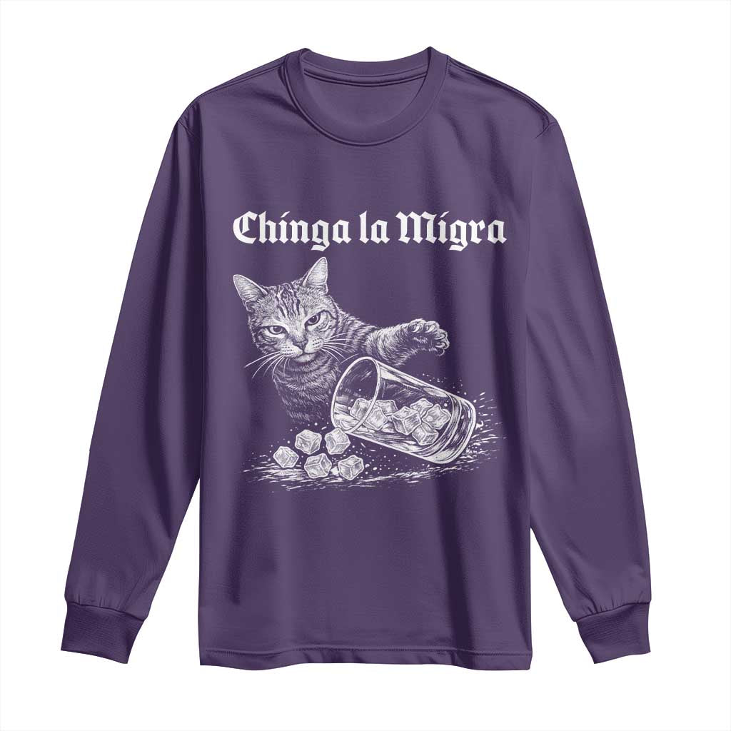 Funny Cat Anti ICE Meme Long Sleeve Shirt