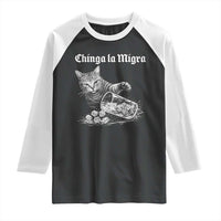 Funny Cat Anti ICE Meme Raglan Shirt