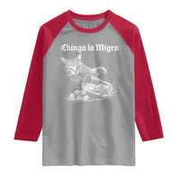 Funny Cat Anti ICE Meme Raglan Shirt