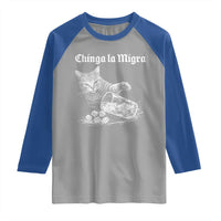 Funny Cat Anti ICE Meme Raglan Shirt