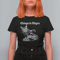 Funny Cat Anti ICE Meme T Shirt For Women