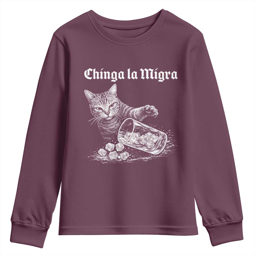 Funny Cat Anti ICE Meme Youth Sweatshirt
