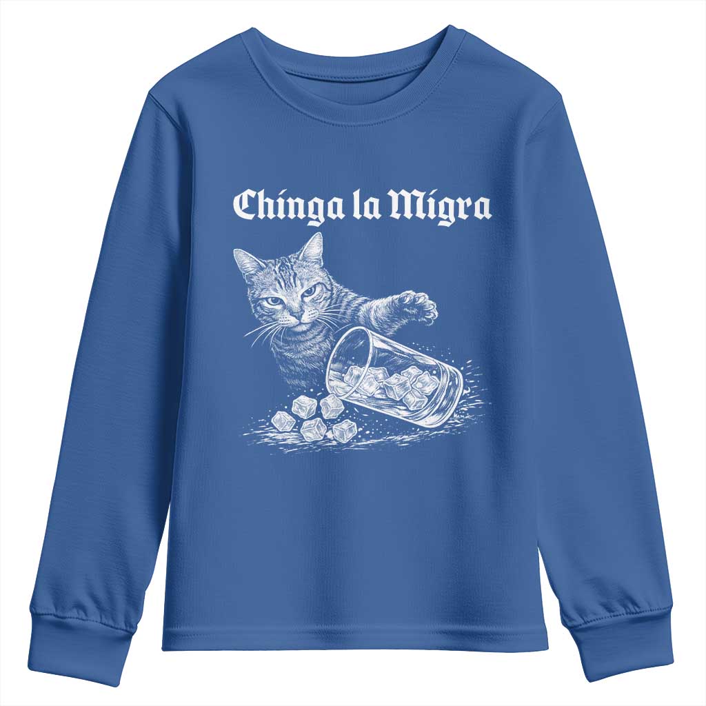 Funny Cat Anti ICE Meme Youth Sweatshirt