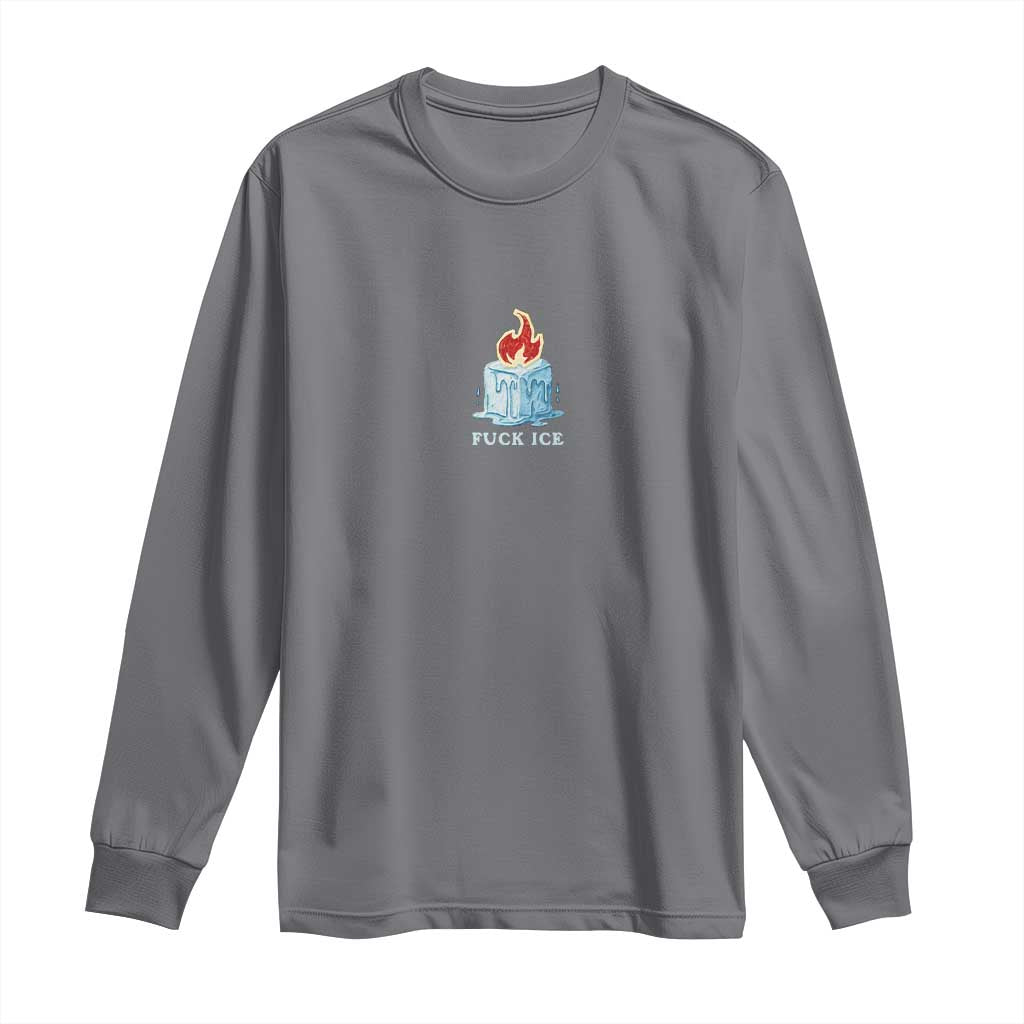 Fck Ice Long Sleeve Shirt Anti ICE Immigration Deportation Human Rights Protest