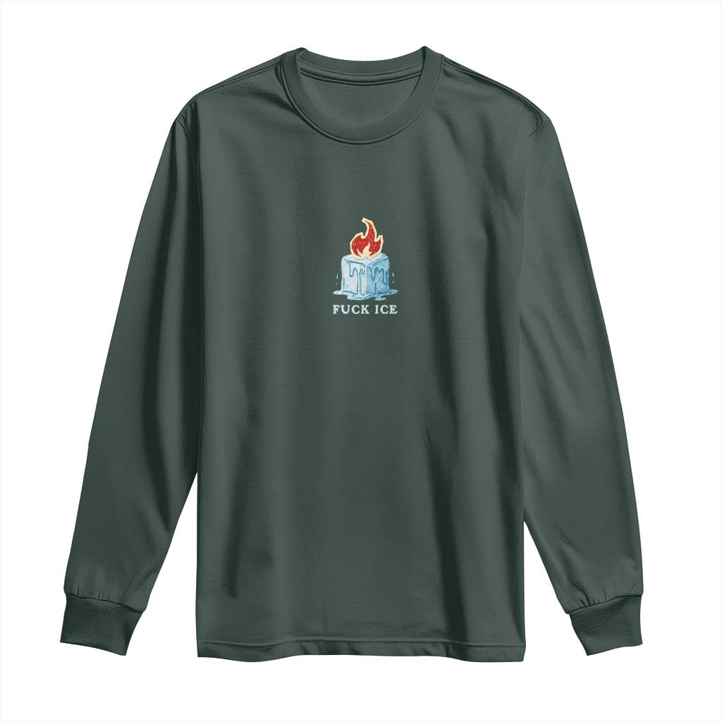 Fck Ice Long Sleeve Shirt Anti ICE Immigration Deportation Human Rights Protest