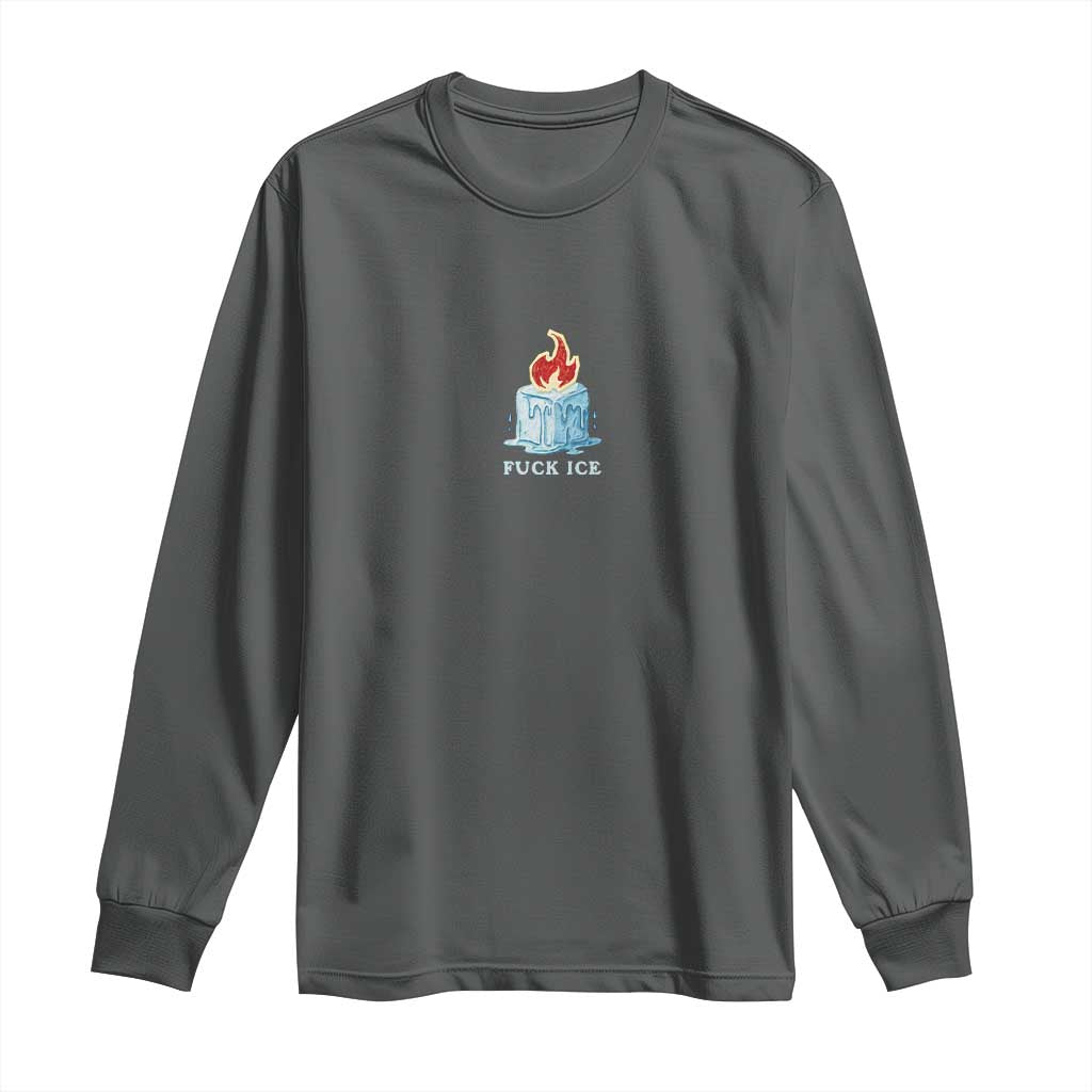Fck Ice Long Sleeve Shirt Anti ICE Immigration Deportation Human Rights Protest