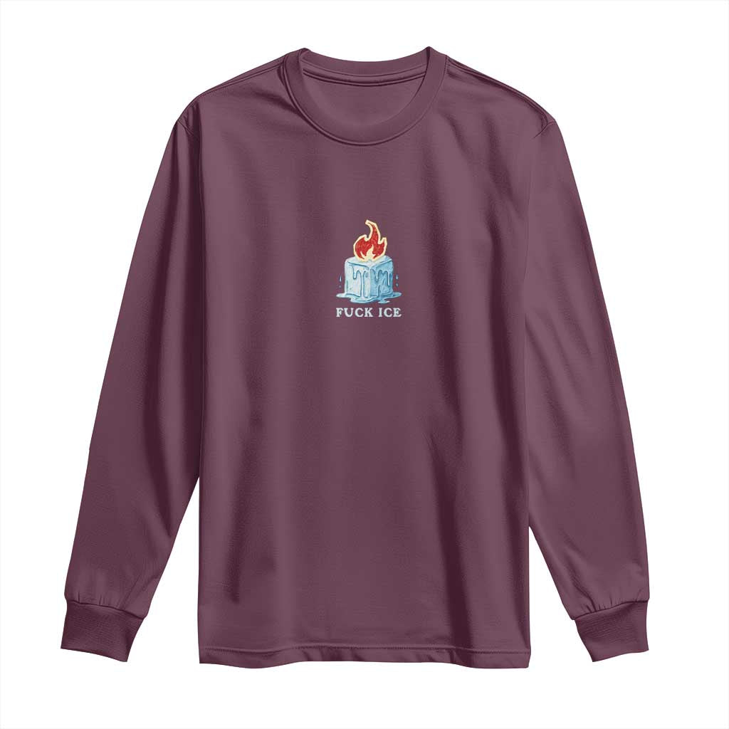 Fck Ice Long Sleeve Shirt Anti ICE Immigration Deportation Human Rights Protest