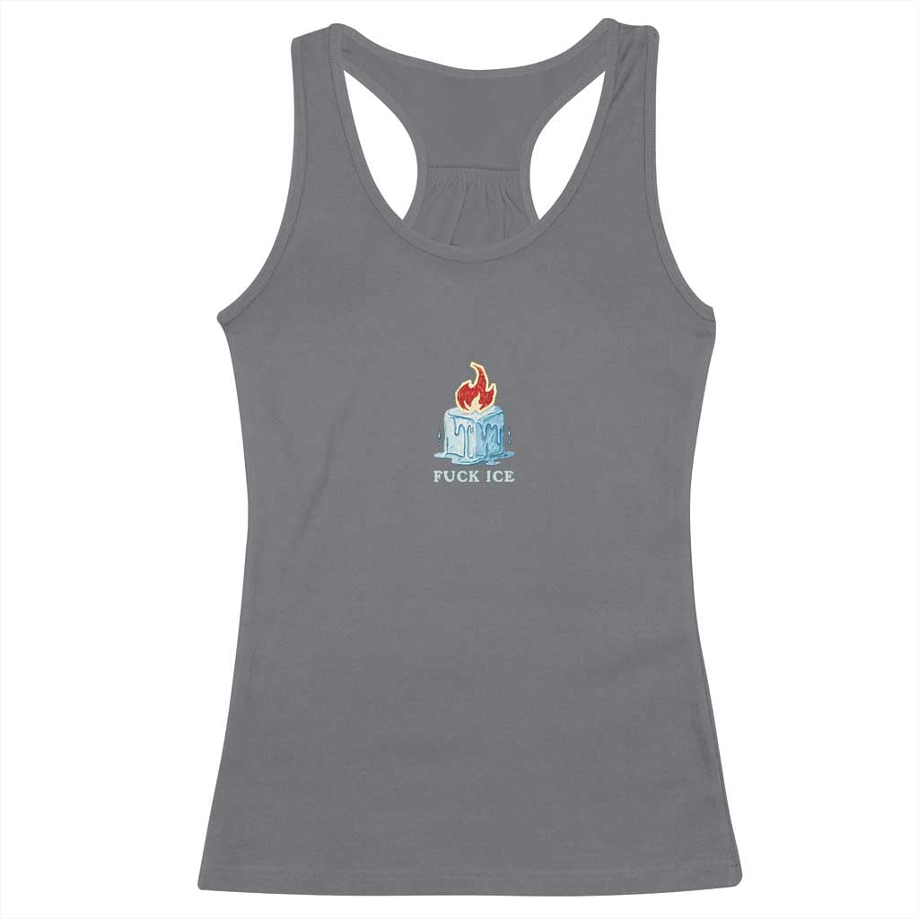 Fck Ice Racerback Tank Top Anti ICE Immigration Deportation Human Rights Protest