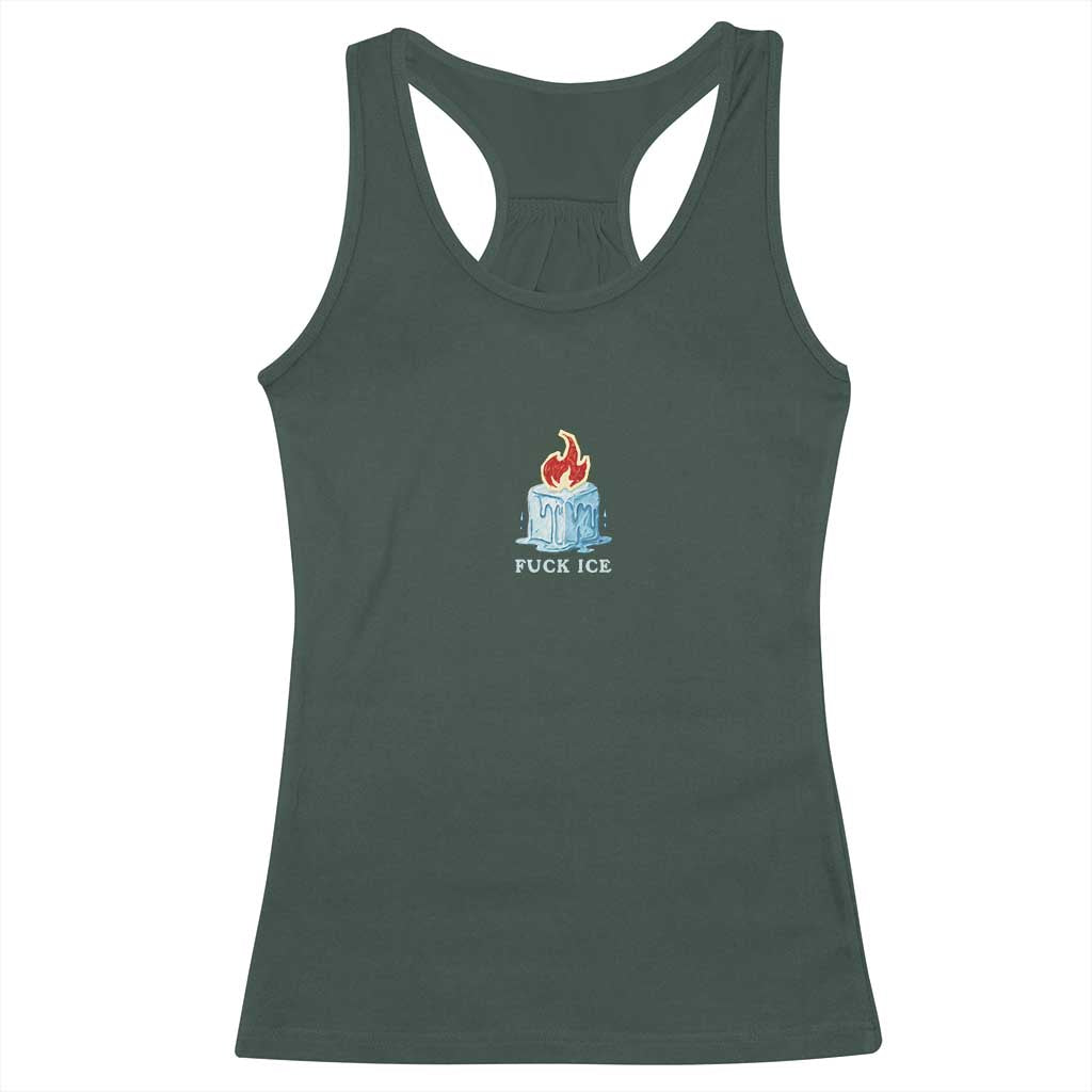 Fck Ice Racerback Tank Top Anti ICE Immigration Deportation Human Rights Protest