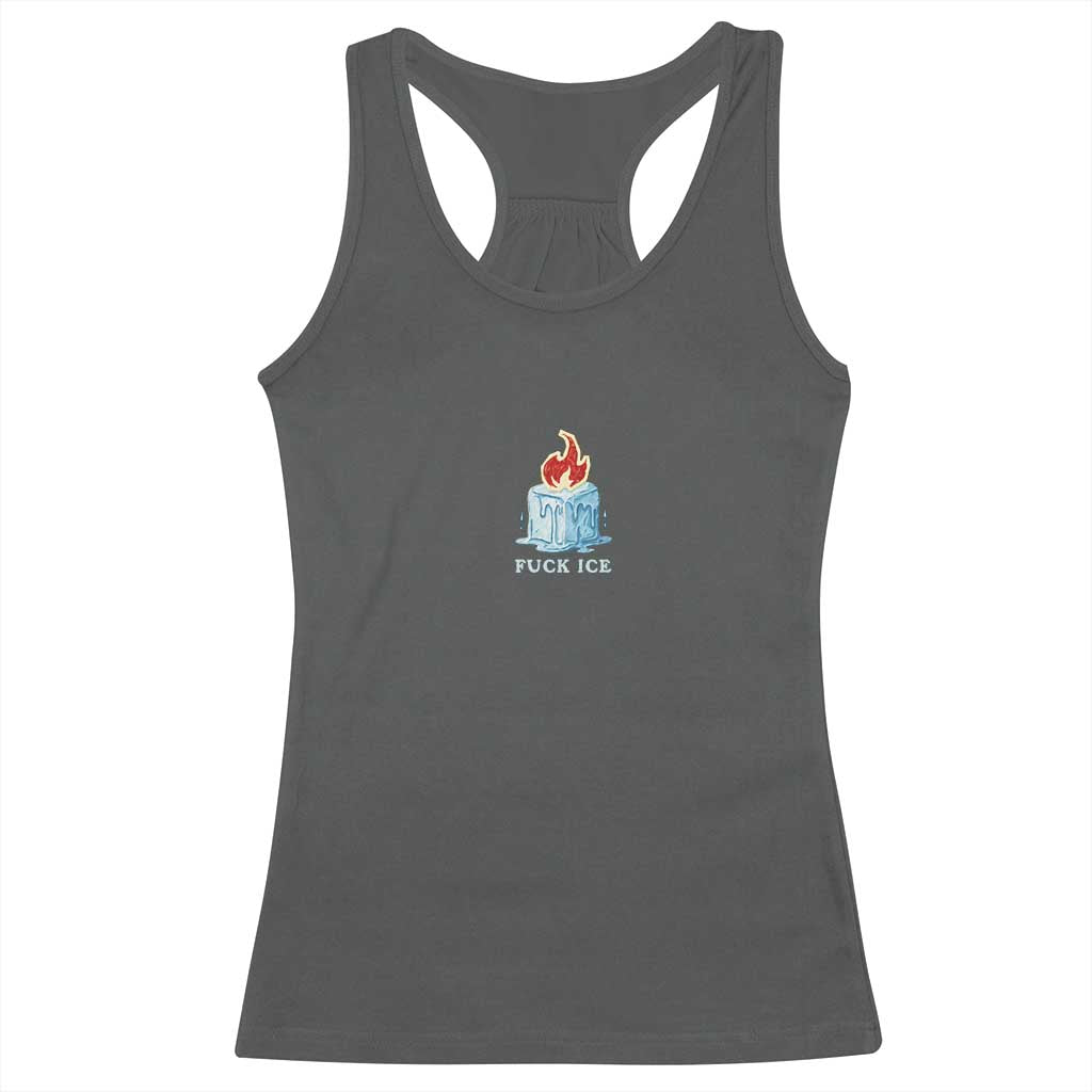 Fck Ice Racerback Tank Top Anti ICE Immigration Deportation Human Rights Protest