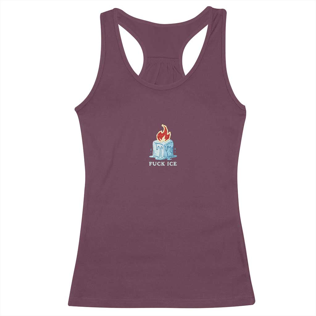 Fck Ice Racerback Tank Top Anti ICE Immigration Deportation Human Rights Protest