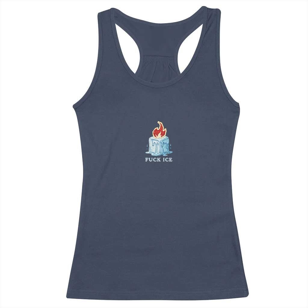 Fck Ice Racerback Tank Top Anti ICE Immigration Deportation Human Rights Protest