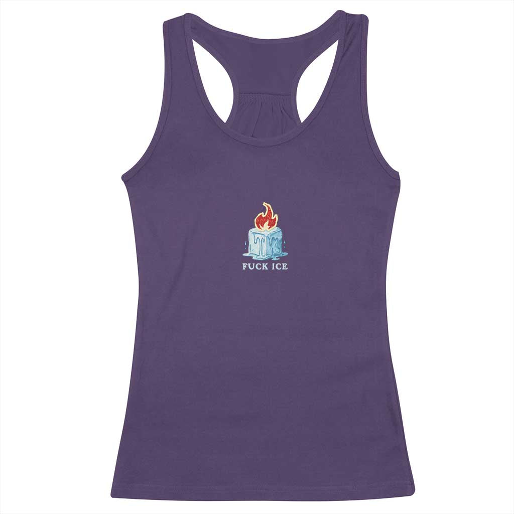 Fck Ice Racerback Tank Top Anti ICE Immigration Deportation Human Rights Protest