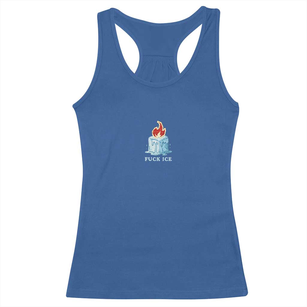 Fck Ice Racerback Tank Top Anti ICE Immigration Deportation Human Rights Protest