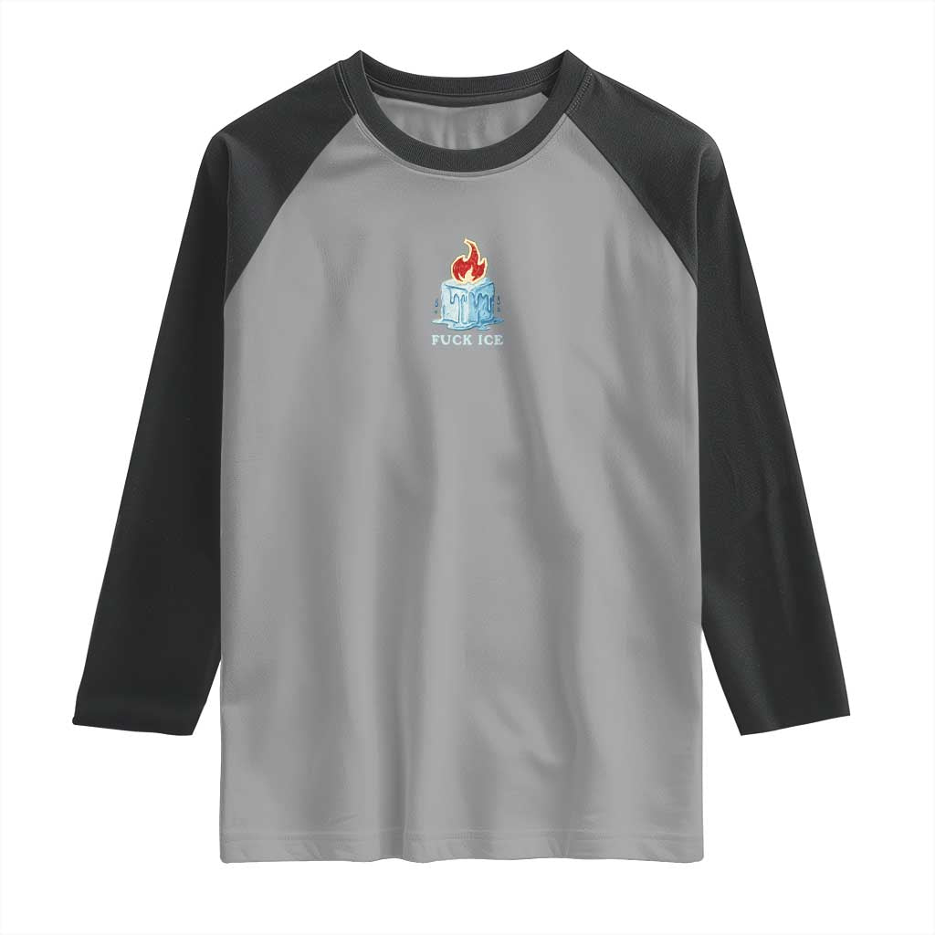 Fck Ice Raglan Shirt Anti ICE Immigration Deportation Human Rights Protest
