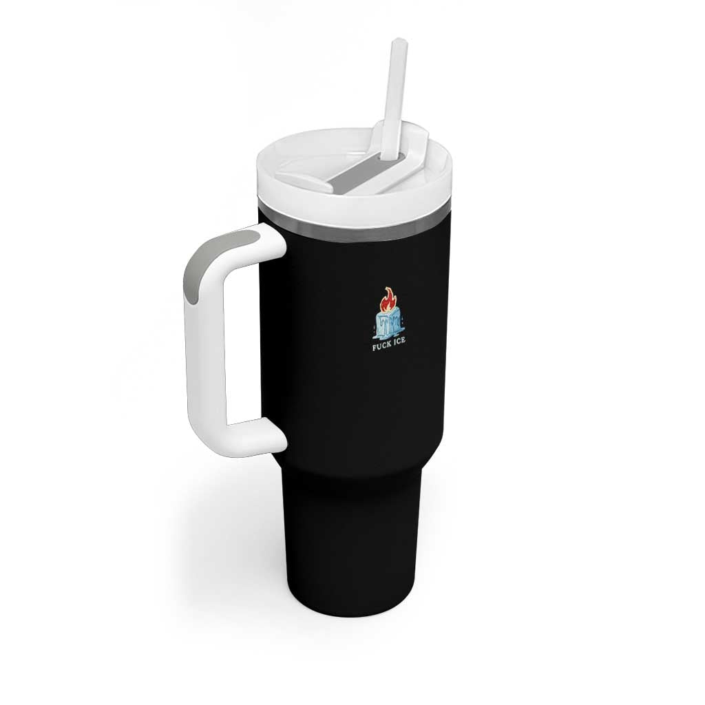 Fck Ice Tumbler With Handle Anti ICE Immigration Deportation Human Rights Protest