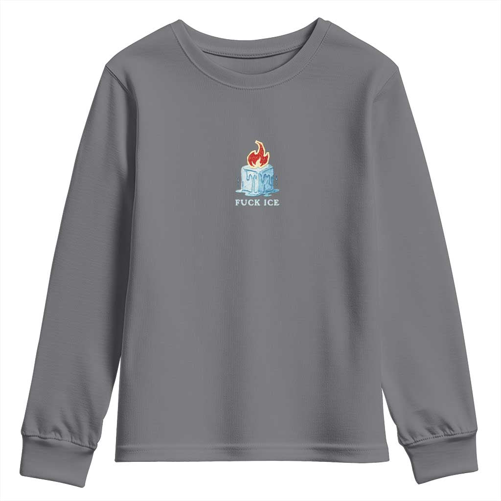 Fck Ice Youth Sweatshirt Anti ICE Immigration Deportation Human Rights Protest
