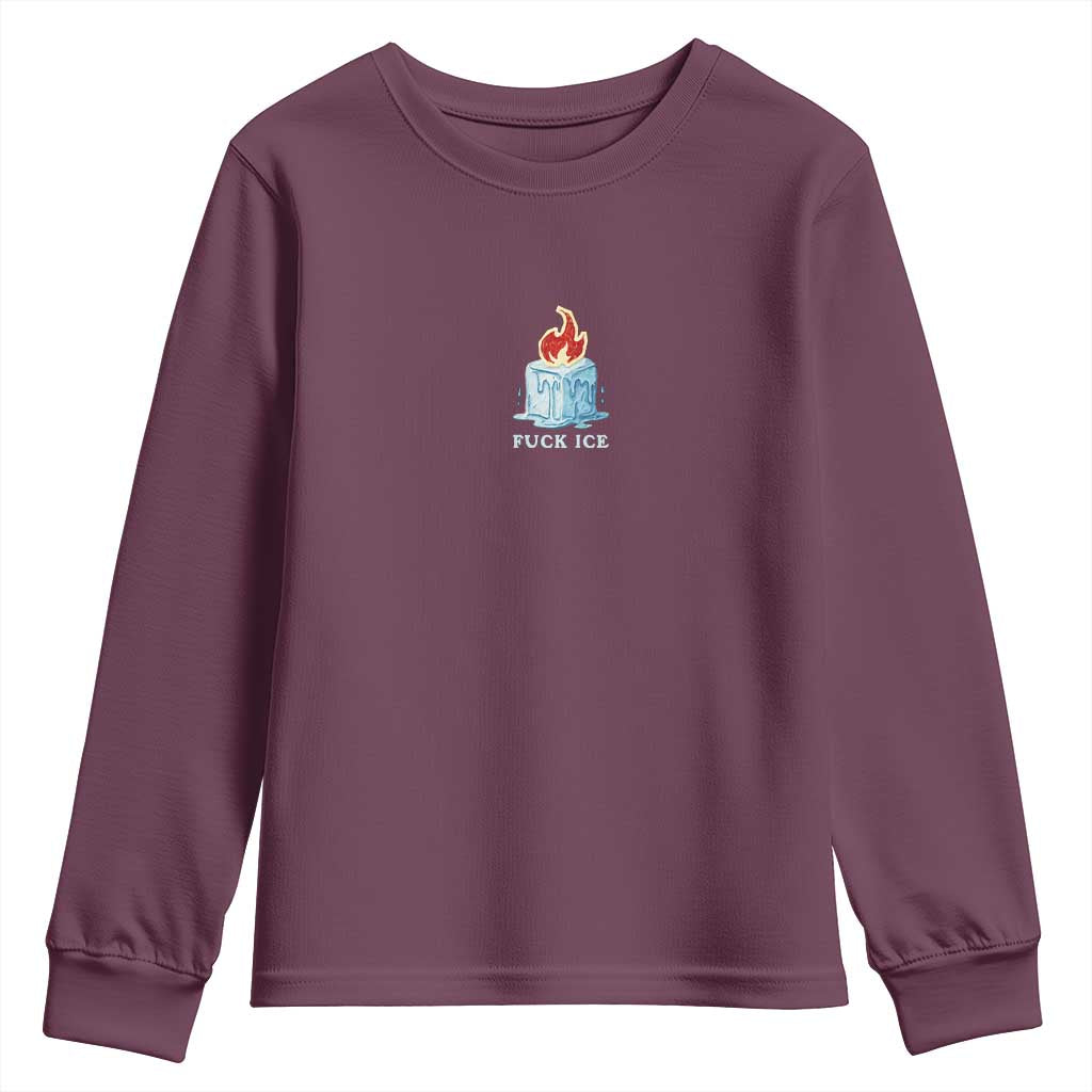 Fck Ice Youth Sweatshirt Anti ICE Immigration Deportation Human Rights Protest