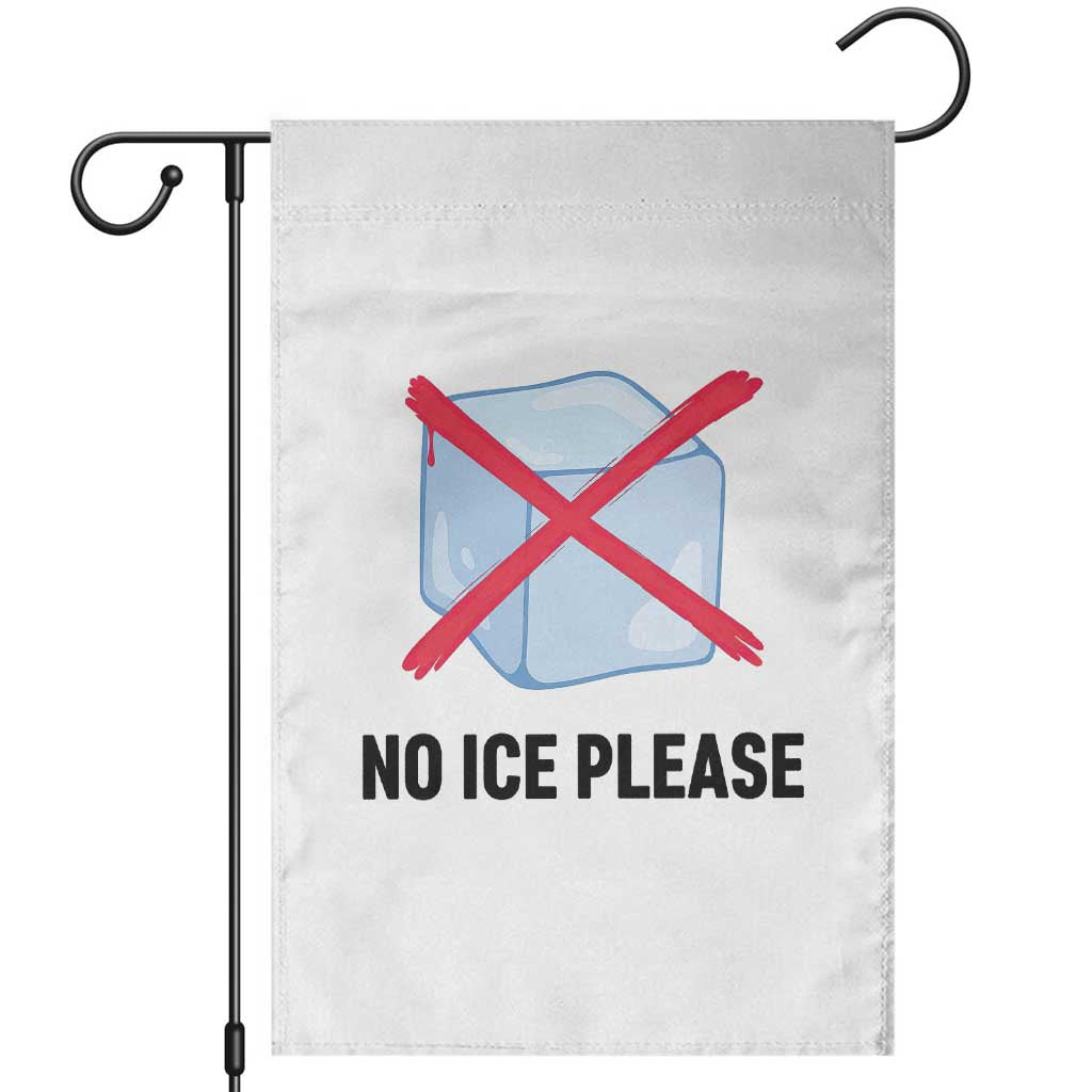 No Ice Please Garden Flag Subtle Anti ICE Deportation Human Rights