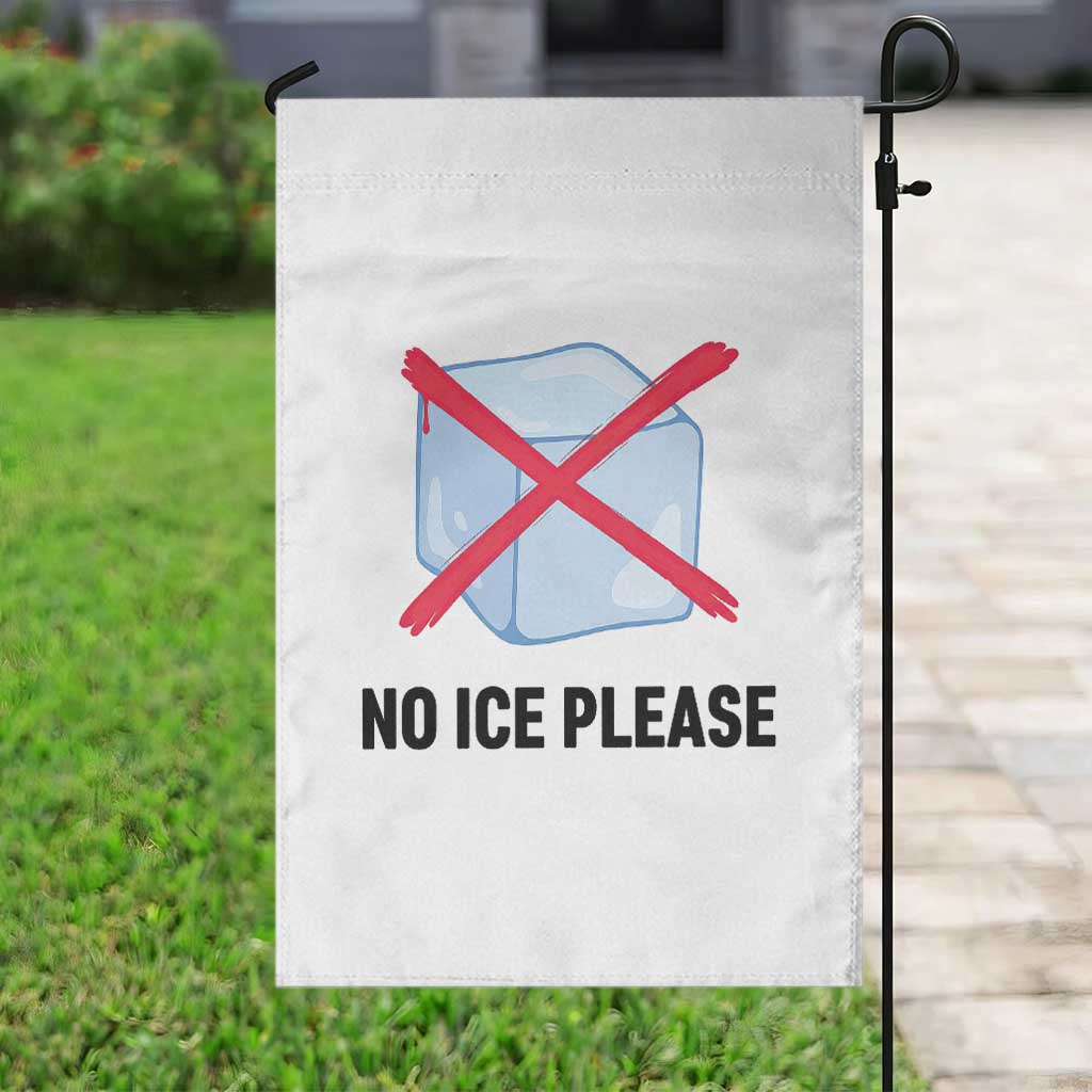 No Ice Please Garden Flag Subtle Anti ICE Deportation Human Rights