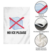No Ice Please Garden Flag Subtle Anti ICE Deportation Human Rights