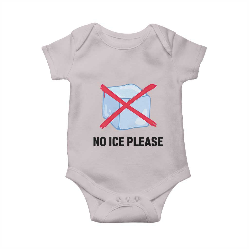 No Ice Please Baby Onesie Subtle Anti ICE Deportation Human Rights