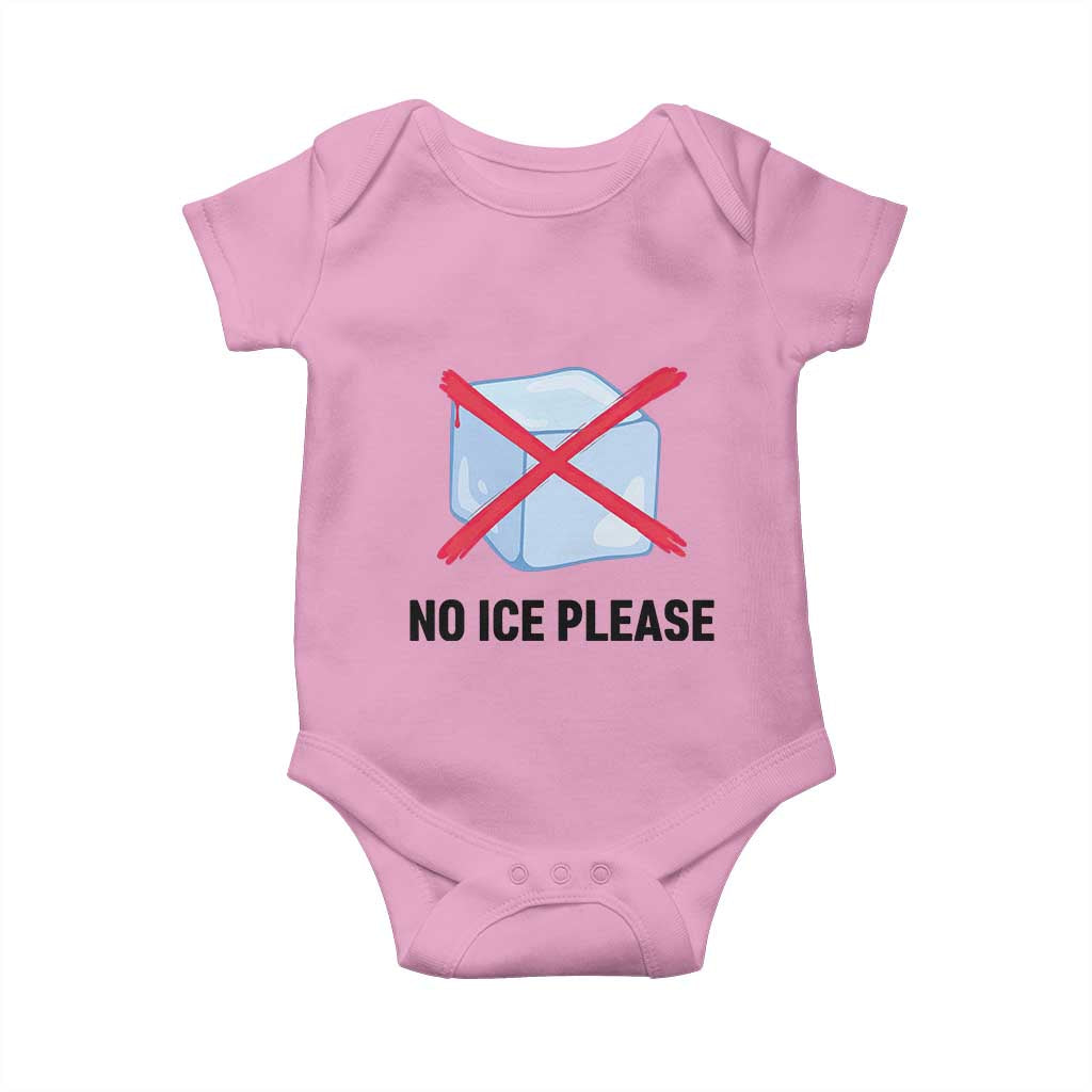 No Ice Please Baby Onesie Subtle Anti ICE Deportation Human Rights