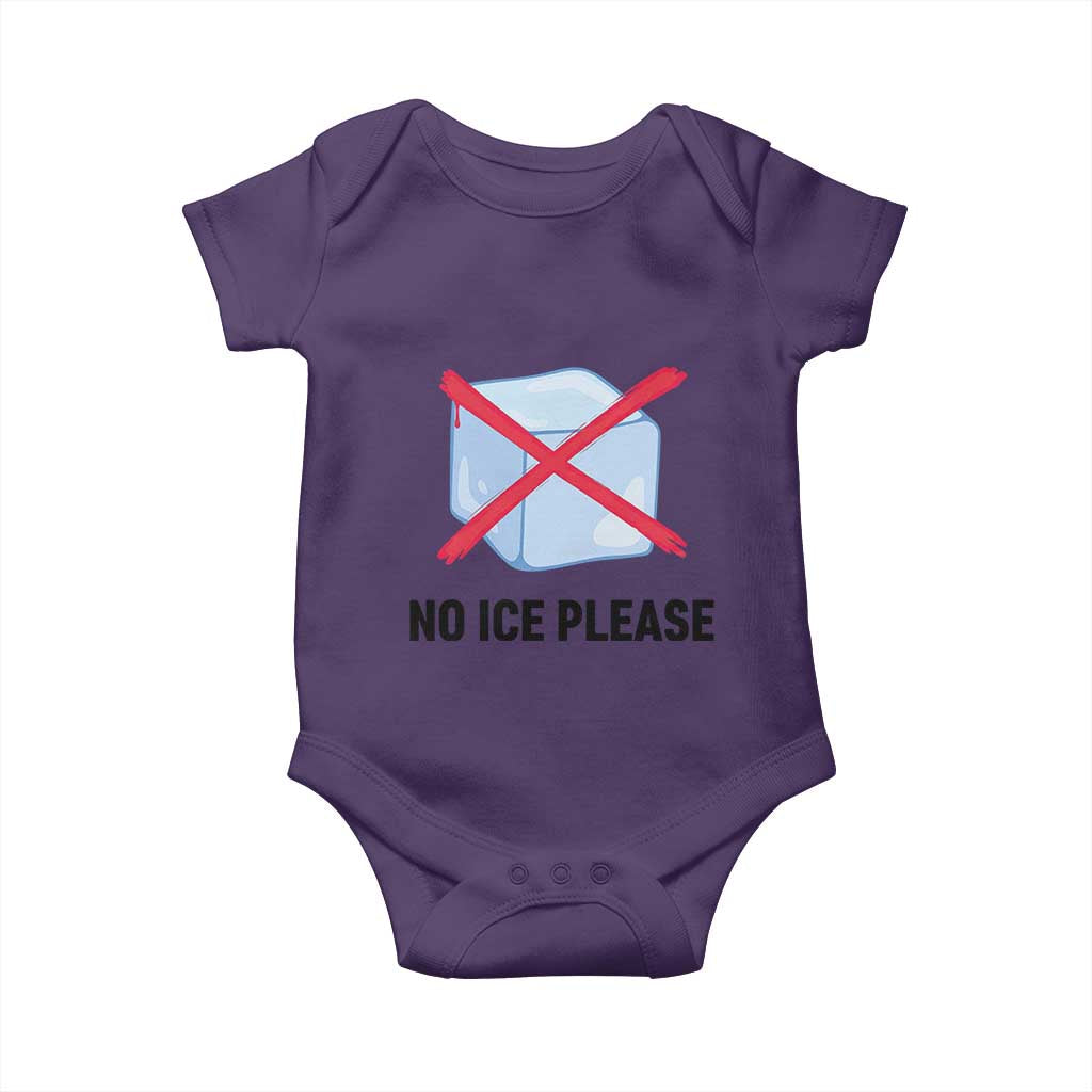 No Ice Please Baby Onesie Subtle Anti ICE Deportation Human Rights