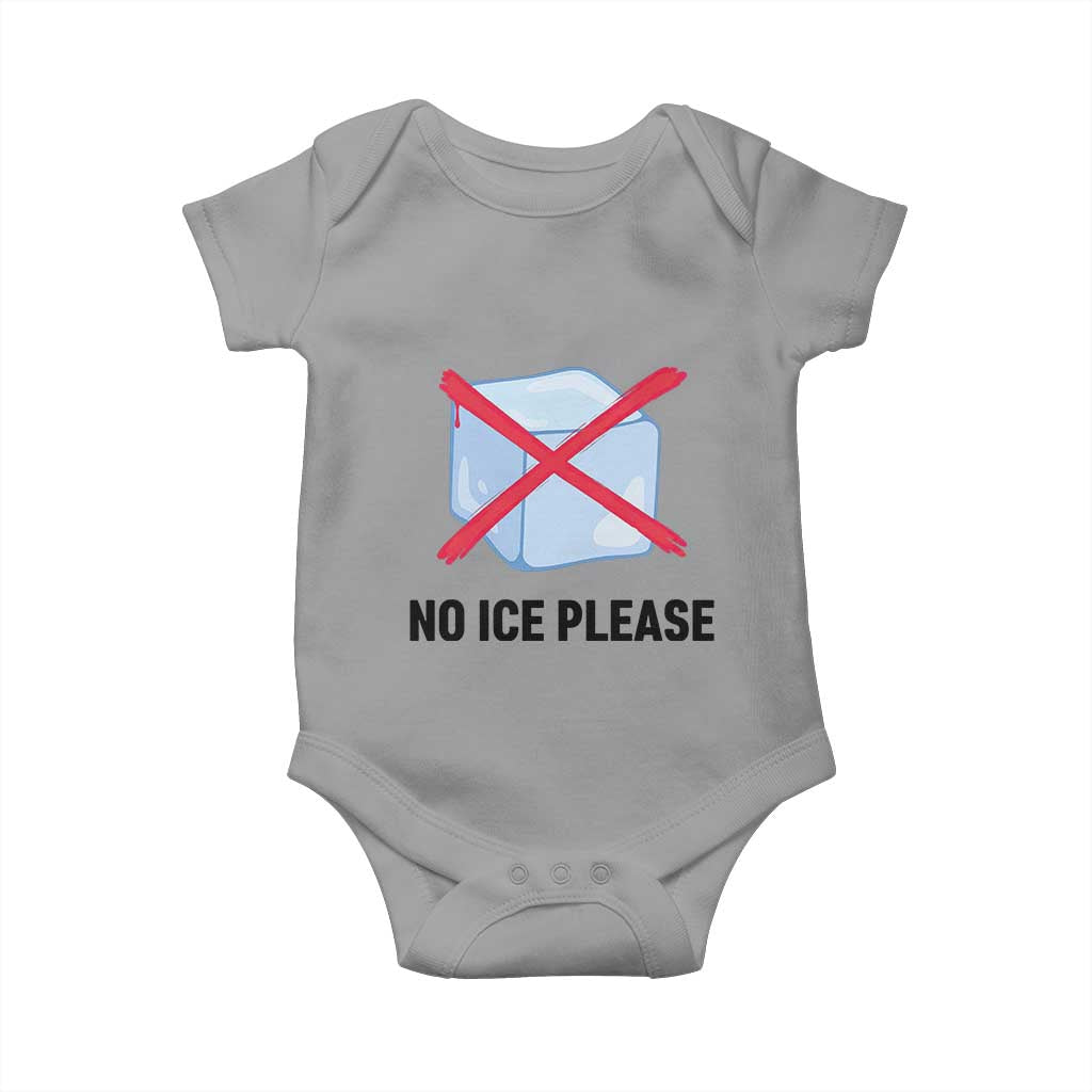 No Ice Please Baby Onesie Subtle Anti ICE Deportation Human Rights