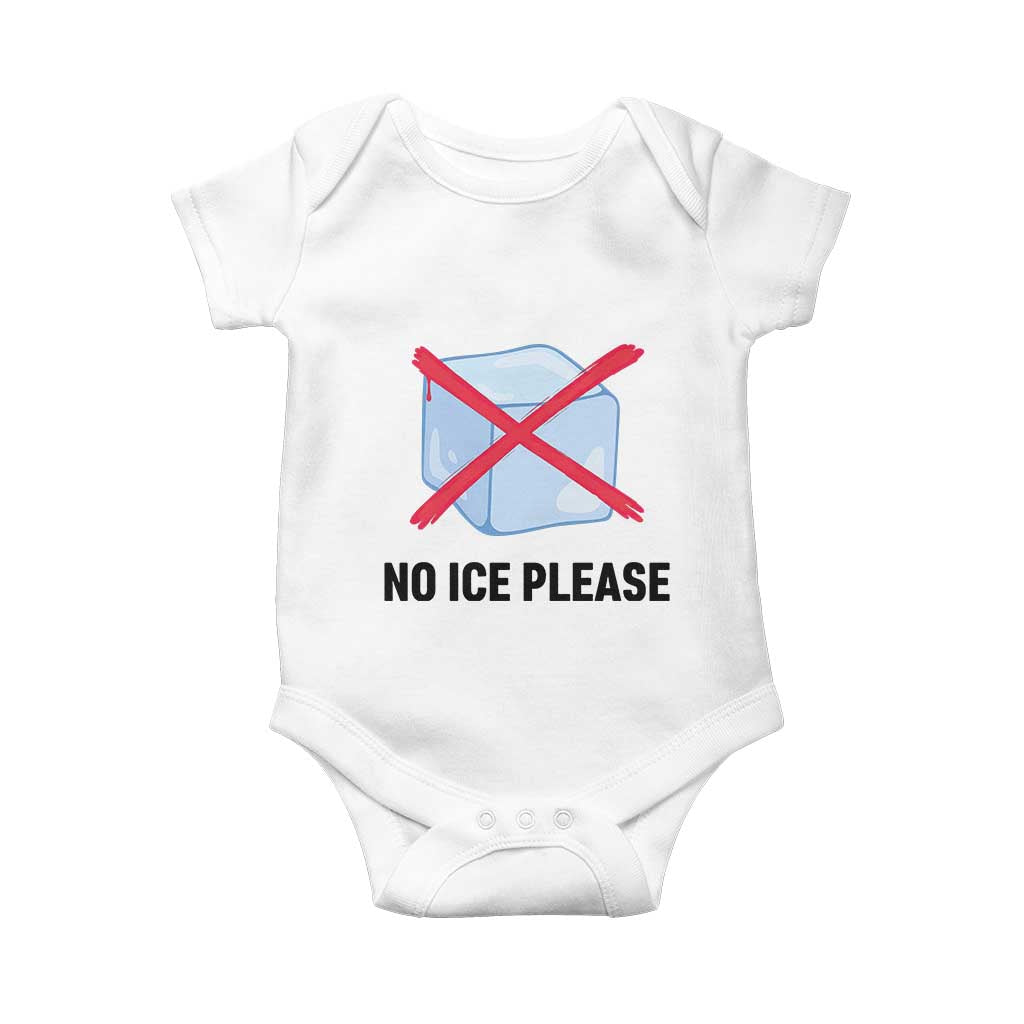No Ice Please Baby Onesie Subtle Anti ICE Deportation Human Rights
