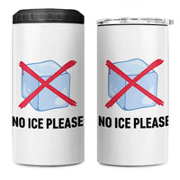 No Ice Please 4 in 1 Can Cooler Tumbler Subtle Anti ICE Deportation Human Rights