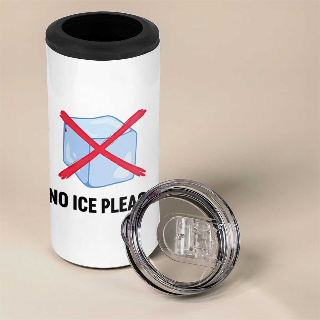 No Ice Please 4 in 1 Can Cooler Tumbler Subtle Anti ICE Deportation Human Rights